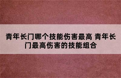 青年长门哪个技能伤害最高 青年长门最高伤害的技能组合